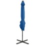 Ampelschirm mit Mast und blauen LED-Lichtern 250 cm von vidaXL, Sonnenschirme - Ref: Foro24-312325, Preis: 153,63 €, Rabatt: %