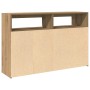 Aparador con LED madera ingeniería roble artisan 115,5x30x75 cm de , Aparadores - Ref: Foro24-856364, Precio: 132,72 €, Descu...