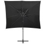 Cantilever umbrella with double black cover 250x250 cm by vidaXL, Umbrellas - Ref: Foro24-312364, Price: 141,91 €, Discount: %