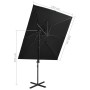 Cantilever umbrella with double black cover 250x250 cm by vidaXL, Umbrellas - Ref: Foro24-312364, Price: 141,91 €, Discount: %