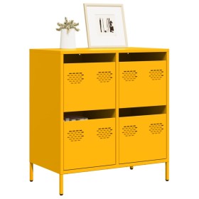 Aparador acero laminado en frío amarillo mostaza