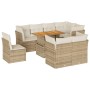 Set de sofás de jardín con cojines 9 pzas ratán sintético beige | Foro24|Onlineshop| Casa, Jardín y Más Foro24.es