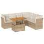 Set sofás de jardín 7 piezas y cojines ratán sintético beige von , Gartensets - Ref: Foro24-3326935, Preis: 567,25 €, Rabatt: %