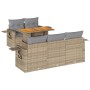 Juego de sofás jardín con cojines 6 pzas ratán sintético beige by , Garden sets - Ref: Foro24-3327104, Price: 601,65 €, Disco...