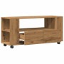 Mueble TV ruedas madera ingeniería roble artisan 102x34,5x43cm de , Muebles TV - Ref: Foro24-855991, Precio: 86,73 €, Descuen...