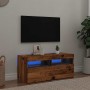 Mueble TV luces LED madera ingeniería envejecida 90x35x40 cm von , TV-Möbel - Ref: Foro24-856307, Preis: 75,64 €, Rabatt: %