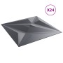 Paneles de pared 24 uds XPS estrella gris 50x50 cm 6 m² de , Recubrimiento de paredes - Ref: Foro24-4100069, Precio: 69,62 €,...