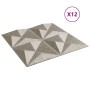 Paneles de pared 12 uds XPS origami Beton 50x50 cm 3 m² | Foro24|Onlineshop| Casa, Jardín y Más Foro24.es