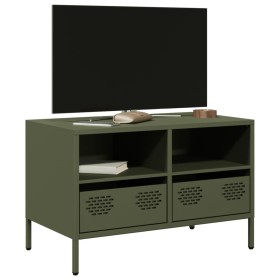 Mueble para TV acero laminado en frío verde oliva