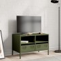 Mueble para TV acero laminado en frío verde oliva 68x39x43,5 cm | Foro24|Onlineshop| Casa, Jardín y Más Foro24.es