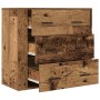 Aparador madera de ingeniería madera envejecida 80x33x70 cm de , Aparadores - Ref: Foro24-857085, Precio: 110,15 €, Descuento: %