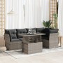 Set de muebles de jardín 6 pzas y cojines ratán sintético gris | Foro24|Onlineshop| Casa, Jardín y Más Foro24.es