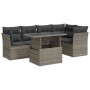 Set de muebles de jardín 6 pzas y cojines ratán sintético gris | Foro24|Onlineshop| Casa, Jardín y Más Foro24.es