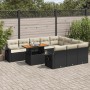 Set de sofás de jardín 11 pzas y cojines ratán sintético negro | Foro24|Onlineshop| Casa, Jardín y Más Foro24.es