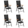 Garden chairs 4 units black synthetic rattan by vidaXL, Garden chairs - Ref: Foro24-313106, Price: 169,01 €, Discount: %