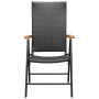 Garden chairs 4 units black synthetic rattan by vidaXL, Garden chairs - Ref: Foro24-313106, Price: 169,01 €, Discount: %