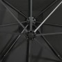 Cantilever umbrella with pole and anthracite gray 300 cm LED lights by vidaXL, Umbrellas - Ref: Foro24-312330, Price: 198,68 ...