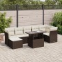 Set sofás de jardín 8 piezas y cojines ratán sintético marrón von , Gartensets - Ref: Foro24-3326204, Preis: 552,04 €, Rabatt: %