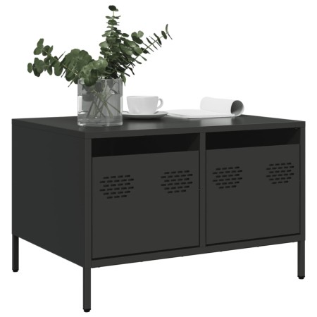 Mueble para TV acero laminado en frío negro 68x50x43,5 cm | Foro24|Onlineshop| Casa, Jardín y Más Foro24.es