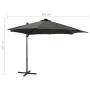 Cantilever umbrella with pole and anthracite gray 300 cm LED lights by vidaXL, Umbrellas - Ref: Foro24-312330, Price: 198,68 ...