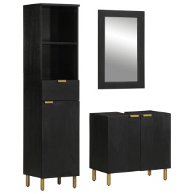 Juego de muebles de baño 3 pzas madera contrachapada negro von , Badezimmermöbel - Ref: Foro24-3309995, Preis: 303,92 €, Raba...