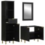 Juego de muebles de baño 3 pzas madera contrachapada negro | Foro24|Onlineshop| Casa, Jardín y Más Foro24.es