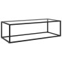 Mesa de centro negra con vidrio templado 120x50x35 cm de vidaXL, Mesas de centro - Ref: Foro24-322883, Precio: 84,05 €, Descu...