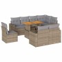 Set de sofás de jardín con cojines 9 pzas ratán sintético beige | Foro24|Onlineshop| Casa, Jardín y Más Foro24.es