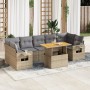 Set de sofás de jardín y cojines 8 piezas ratán sintético beige von , Gartensets - Ref: Foro24-3327125, Preis: 652,58 €, Raba...