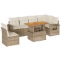 Set sofás de jardín 7 piezas y cojines ratán sintético beige | Foro24|Onlineshop| Casa, Jardín y Más Foro24.es