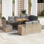 Set de sofás de jardín con cojines 9 pzas ratán sintético beige | Foro24|Onlineshop| Casa, Jardín y Más Foro24.es