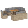 Set de sofás de jardín con cojines 9 pzas ratán sintético beige | Foro24|Onlineshop| Casa, Jardín y Más Foro24.es