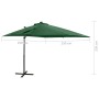 Cantilever parasol with pole and LED lights 250 cm green by vidaXL, Umbrellas - Ref: Foro24-312321, Price: 111,59 €, Discount: %