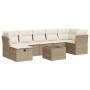 Set de sofás de jardín y cojines 8 piezas ratán sintético beige von , Gartensets - Ref: Foro24-3325314, Preis: 623,27 €, Raba...