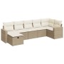 Set sofás de jardín 7 piezas y cojines ratán sintético beige von , Gartensets - Ref: Foro24-3325404, Preis: 565,07 €, Rabatt: %