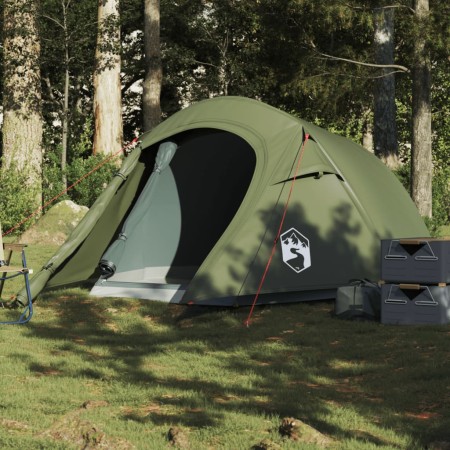 Tienda de campaña túnel para 2 personas impermeable verde oliva by , tents - Ref: Foro24-4009630, Price: 56,56 €, Discount: %