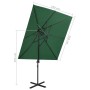 Cantilever parasol with double green cover 250x250 cm by vidaXL, Umbrellas - Ref: Foro24-312361, Price: 119,99 €, Discount: %