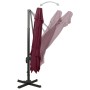 Cantilever parasol with double roof burgundy red 300x300 cm by vidaXL, Umbrellas - Ref: Foro24-312380, Price: 189,61 €, Disco...