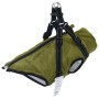 Abrigo perro con arnés impermeable reflectante S verde militar | Foro24|Onlineshop| Casa, Jardín y Más Foro24.es