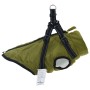 Abrigo perro con arnés impermeable reflectante S verde militar | Foro24|Onlineshop| Casa, Jardín y Más Foro24.es