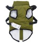 Abrigo perro con arnés impermeable reflectante S verde militar | Foro24|Onlineshop| Casa, Jardín y Más Foro24.es