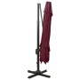 Cantilever parasol with double roof burgundy red 300x300 cm by vidaXL, Umbrellas - Ref: Foro24-312380, Price: 189,61 €, Disco...