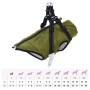 Abrigo perro con arnés impermeable reflectante S verde militar | Foro24|Onlineshop| Casa, Jardín y Más Foro24.es