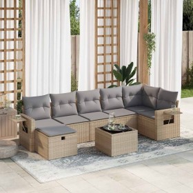 Set de sofás de jardín y cojines 8 piezas ratán sintético beige von , Gartensets - Ref: Foro24-3325515, Preis: 586,92 €, Raba...