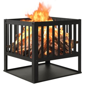 Steel brazier 40x40x40 cm by vidaXL, Chimneys - Ref: Foro24-315088, Price: 42,37 €, Discount: %