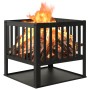 Steel brazier 40x40x40 cm by vidaXL, Chimneys - Ref: Foro24-315088, Price: 42,99 €, Discount: %