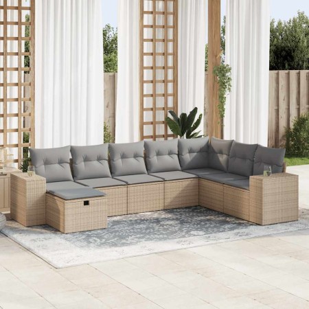 Set de sofás de jardín y cojines 8 piezas ratán sintético beige | Foro24|Onlineshop| Casa, Jardín y Más Foro24.es