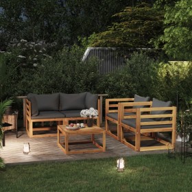 Gartenmöbel 5 Stück Kissen aus massivem Akazienholz von vidaXL, Gartensets - Ref: Foro24-3057609, Preis: 448,06 €, Rabatt: %