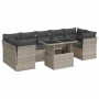 Set de sofás de jardín 8 pzas y cojines ratán sintético gris | Foro24|Onlineshop| Casa, Jardín y Más Foro24.es