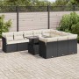 Set de sofás de jardín 11 pzas y cojines ratán sintético negro | Foro24|Onlineshop| Casa, Jardín y Más Foro24.es